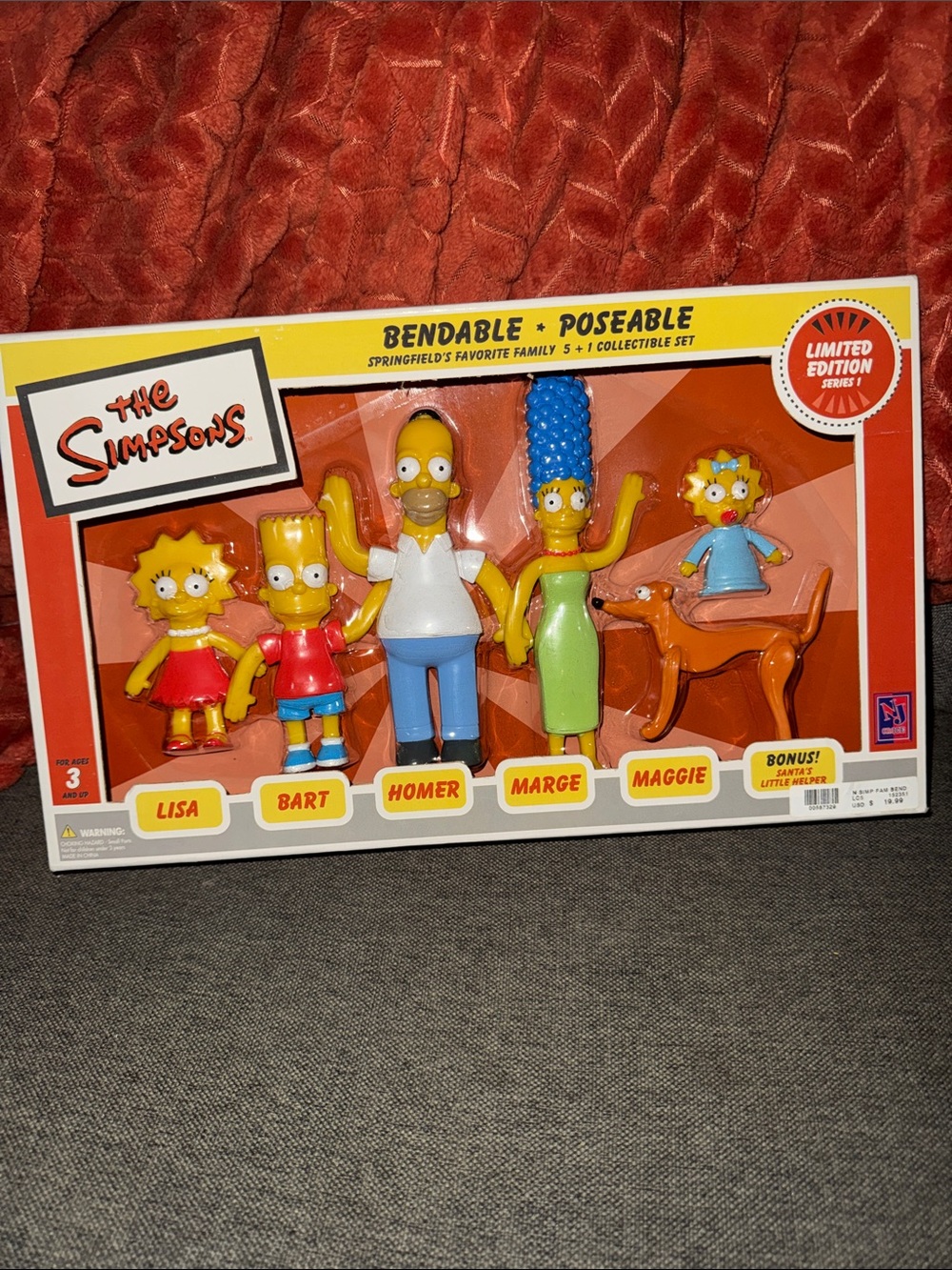 Rare The Simpsons Blocko Figure Set Series #1 (2002)Toys R Us Exclusive NIB MINT